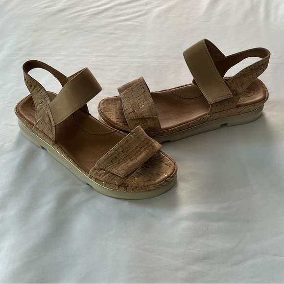 L’AmourDesPieds LDP Elastic and Cork Vedika Sandals - Picture 1 of 8